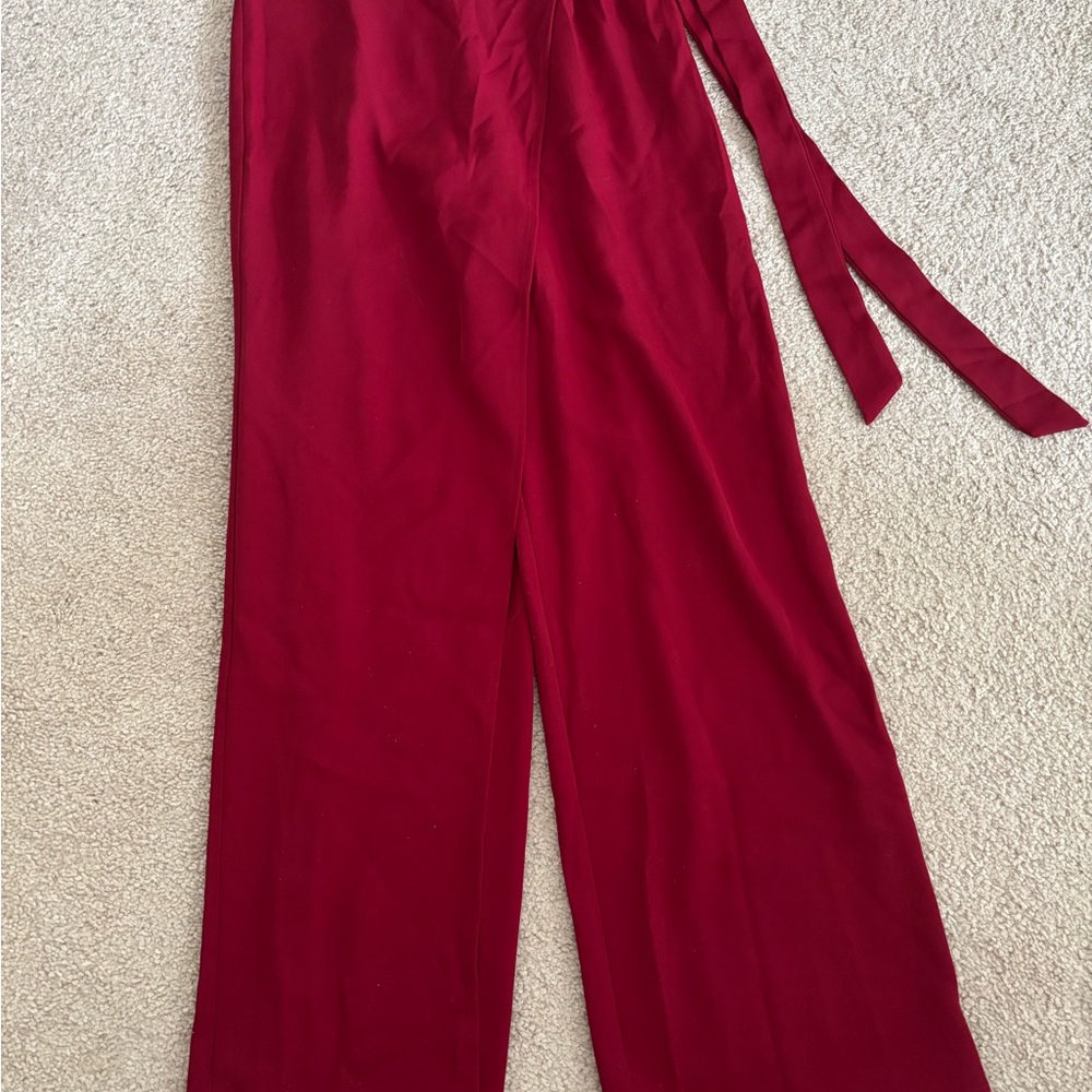 HALARA Wide Leg Jumpsuit in Deep Red